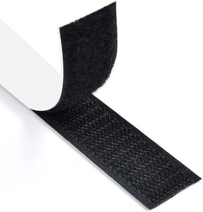 Sterke plakband - 10 m × 20 mm - Zelfklevend - Multifunctioneel - Geschikt voor textiel, klamboes, tapijten, doe-het-zelf, thuis, kantoor - Zwart