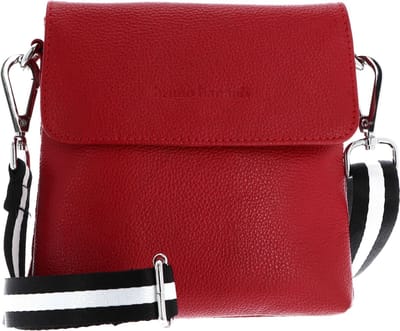bruno banani Leren Schoudertas Crossbody Bag Red Rood