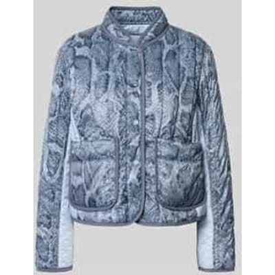 Regular fit jack in stiksels met opstaande kraag