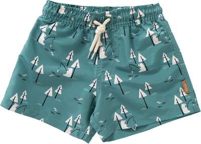 Fresk UV Zwembroek voor Jongens 86 - Sneldrogende Zwemkleding - UV-bescherming UPF 50 - Zwemshort Kinderen - Groen - Bear
