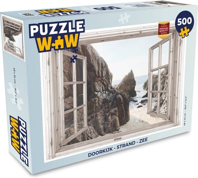 Puzzel Doorkijk - Strand - Zee - Legpuzzel - Puzzel 500 stukjes