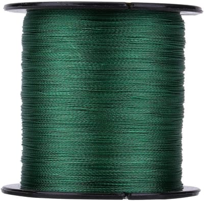 Super Sterke Vlechtlijn voor Vissen - 300m PE Visserslijn met 4 Strengen, Multi-filament, Groene Kleur