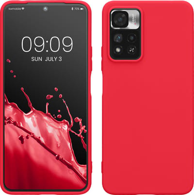 kwmobile telefoonhoesje geschikt voor Xiaomi Redmi Note 11 Pro+ 5G / Note 11 Pro Plus 5G - Hoesje voor smartphone - Back cover in neon roze
