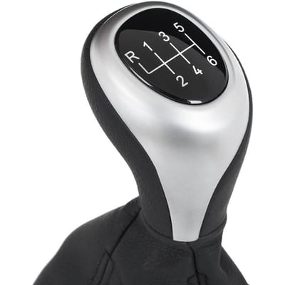 MODECAR - Versnellingspookknop - Zwart/Zilver - 6 Snelheden - Inclusief Mouw