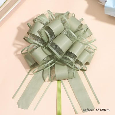 Witte Trouwauto Lint Trekstrikken Knoop Cadeauverpakking Trouwauto Decoratie Verjaardagsfeest Benodigdheden Bankstoelen DIY Huisdecoratie