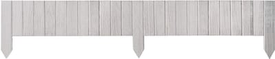 KADAX Houten schutting rolborder L110 H15cm wit