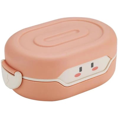 Hoge uitstraling creatieve cartoon geïsoleerde lunchbox Voedselkwaliteit thuis magnetron lunchbox Werkende meisjes kinderen bento box roze