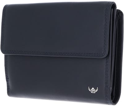 Golden Head Leren portemonnee Polo RFID Protect Damenbörse 2137 Marineblau donkerblauw