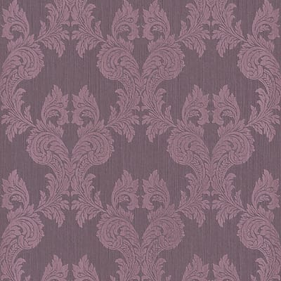 Textiel look behang Profhome 956305-GU textiel behang gestructureerd in textiel look mat purper 5,33 m2