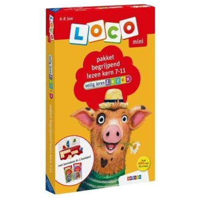 Loco mini Veilig Leren Lezen pakket begrijpend lezen kern 7-11 Educatieve boeken (spelletjes en raadsels)