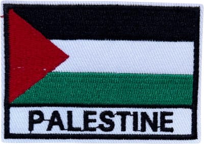Palestijnse Palestine Vlag Strijk Embleem Patch 7.2 cm / 5.1 cm / Rood Zwart Wit Groen
