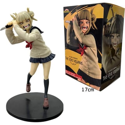 Figurine Anime 17cm My Hero Academia Personnage Himiko Toga Jouet Mignon Uniforme Version Combat Figurines d'Action Modèle de Collection Anime Cadeau