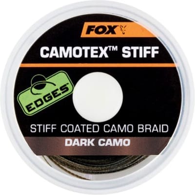 Fox Carp Edges Camotex Stiff | 20m 20lb Dark Camo
