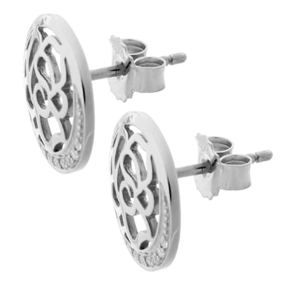 Orphelia 'Blair' Dames 925 Sterling Zilver Parel Oorbellen - Zilver ZO-7089