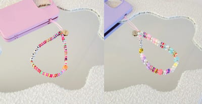 xoxo Wildhearts telefoonkoorden Feeling Loved Regenboog + Funtimes Klein – korte telefoonbedels met vrolijke kralen – speels en modieus – geschikt voor iPhone / Samsung