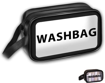 Dailygoods- Vloeistofzak Hoogwaardig PVC - Toilettas - Make-uptas - Handbagage - Waterdicht - 21 x 7 x 12 cm