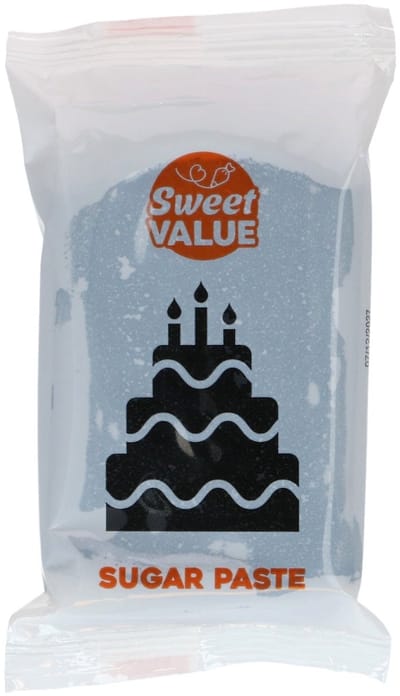 Sweet Value Fondant - Zwart - 200 g - Suikerpasta - Rolfondant