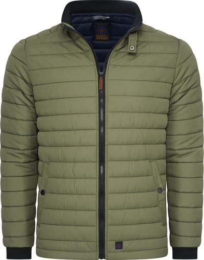 Mario Russo Wave Jacket - Jas Heren - Winterjas Heren - Waterafstotend - Olive Green - M