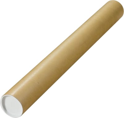 Verzendkoker, ft 75 x 8 cm, bruin 10 stuks
