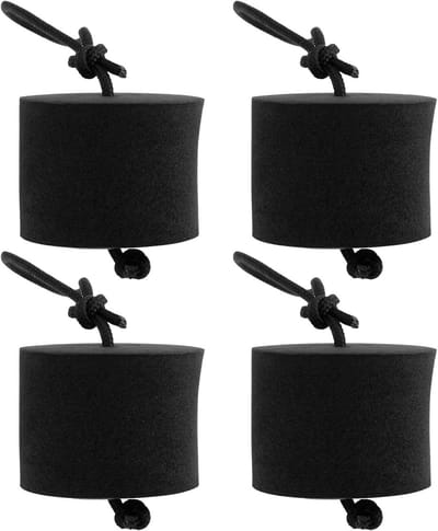 Kajak Scupper Plugs - Afwateringspluggen Kano - Kajak Droog Houden - Waterdicht EVA Materiaal - 3.3x2.6cm - Zwart
