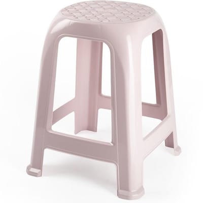 Plasticforte Zit krukjes - roze - kunststof - 37 x 37 x 46 cm - extra zitplaatsen