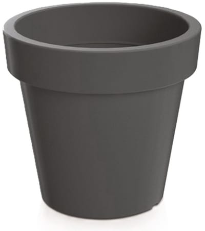 Prosperplast Bloempot/plantenpot voor binnen en buiten - D50 x H42 cm - donkergrijs - kunststof