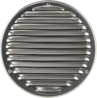 Ventilatierooster - Luchtrooster Afvoerrooster - Luchtcirculatie Verbeteren - Met Insectengaas - 200 mm - Aluminium