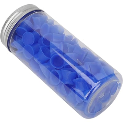 100 Stuks Tattoo Inkt Cups Silicone Zacht Wegwerp Tattoo Pigment Cups Make-up Container Tattoo blauw