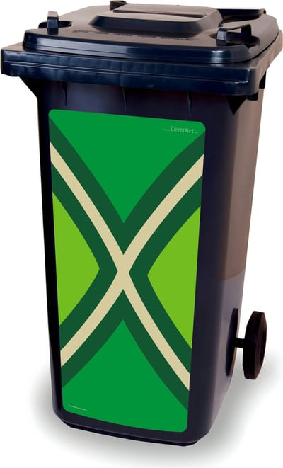 Container sticker - Achterhoekse vlag - kliko sticker - afvalbak stickers - vuilnisbak - CoverArt