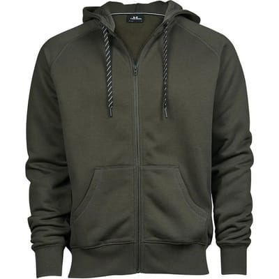 Tee Jays - Fashion Hoodie met rits - Deep Green maat S