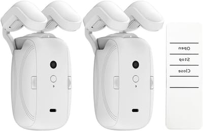 Slimme Gordijnopener - Automatische Gordijnmotor - Woonkamer Comfort - Afstandsbediening Bediening - 28 x 18 x 9 cm - Wit