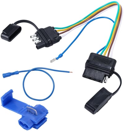 Allecto - Trailer Adapter 4 Pins naar 5 Pins - Betrouwbare aansluiting - Geschikt voor boottrailers - Duurzaam en stevig - Eenvoudige montage - Vei...