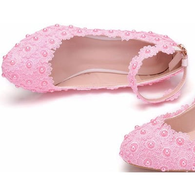 Klassieke witte kanten trouwschoenen Trouwschoenen Vrouwelijk Wit Boor Strass Sandalen Stiletto Puntig Bruidspumps Hoge Hakken 35 white