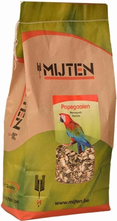 Mijten Papegaaienvoer Complete - Vogelvoer Papegaaien Grote Parkieten - Zadenmix met Noten - Premium - 3kg