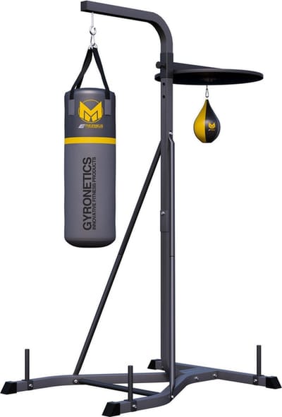 Gorilla Sports Boksstandaard Deluxe - Bokszak & Boksbal -Tweezijdig - 21 kg