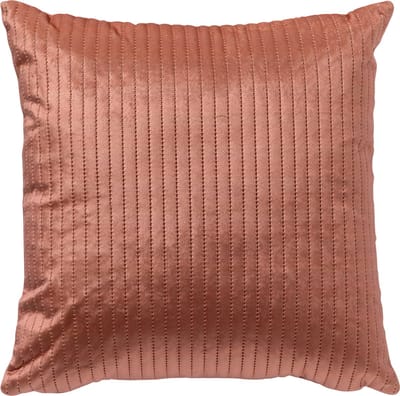 Dutch Decor DAVID - kussenhoes 40x40 cm - gestikt streepje - Muted Clay - roze - met rits - zonder binnenkussen
