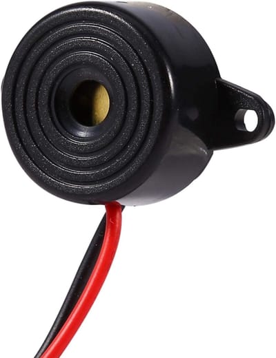Hoog-Decibel Piezo Buzzer Zoemer met 120mm Kabel - Elektronische Sounder voor Alarmsystemen