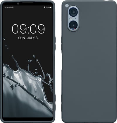 kwmobile telefoonhoesje geschikt voor Sony Xperia 5 V - Hoesje voor smartphone - Back cover in leisteen