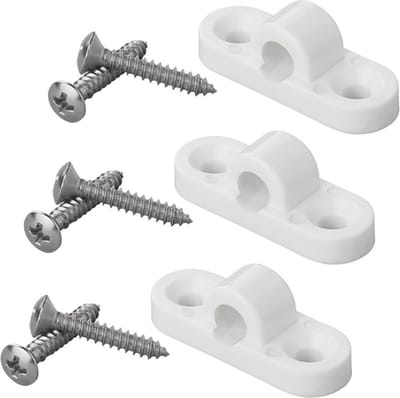 ProPlus Framebevestigingsoog - Kunststof - Horizontale Montage - Set van 3 - Inclusief RVS Schroeven