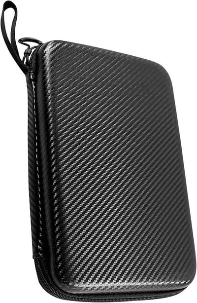 Tafeltennis Bat Cover - Racket Case Pocket - Tafeltennis Spullen Beschermen - Harde Waterdichte Schaal - 29x19.5x5cm - Zwart
