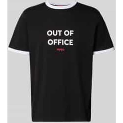 Regular fit T-shirt van puur katoen Model 'DOFFICE'