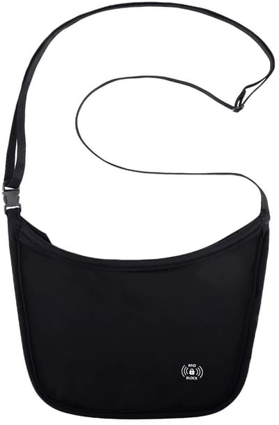 Verborgen Geld Portemonnee – Reisetui, Body Pouch & Anti-diefstal Tasje Onder Kleding - Crossbody Portemonnee voor Paspoort, Geld, Kaarten en Telefoon