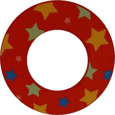 Decoratieletter - O - Hout - 7cm - Rood