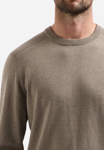 No Excess Pullover crewneck melange clay