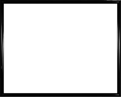 Homedecoration Biggy – Fotolijst – Fotomaat –  20 x 21 cm – Kunststof – Hoogglans zwart