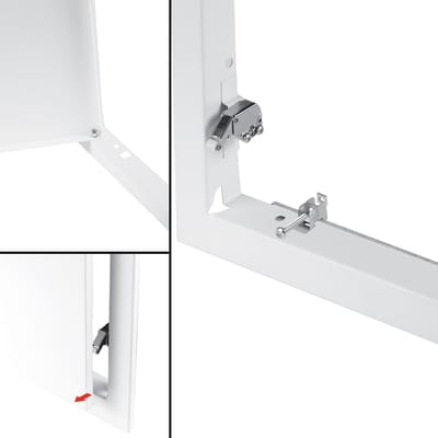 VELITE inspectieluik 20x20 cm wit klik-klak
