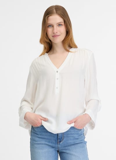 Blouse Fierra off white LM v-hals Ragwear - maat S