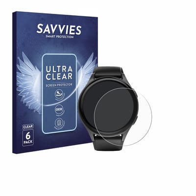 Savvies - Screenprotector voor Hama 8900 (45 mm) - Folie Beschermfolie transparant 6 Stuks
