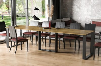 Uitschuifbare Eettafel – Stijlvol en - Naturel - Stijlvol Duurzaam Design 350 cm - Medahomestore