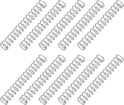 Set van 10 Roestvrijstalen Compressieveren 0.3mm Draaddiameter 3mm Buitendiameter